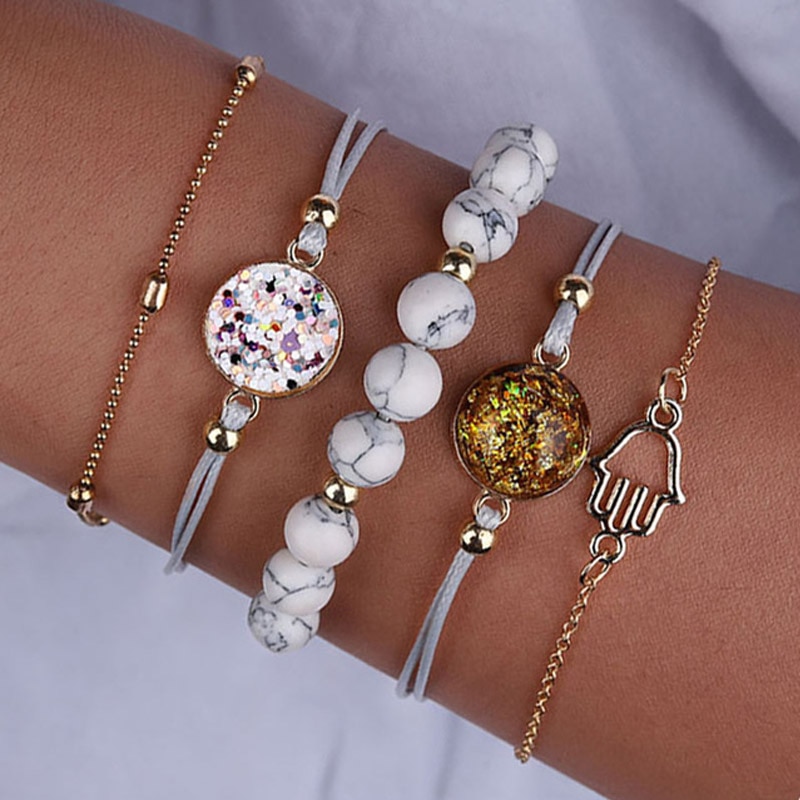 Bracelet perles de pierre bohème boho chic - Femmes/Bracelets - colsha  avenue