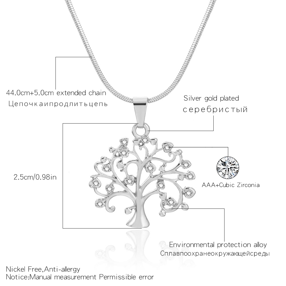 jusqu'à 60% Pendentif en cristal avec l'Arbre de Vie