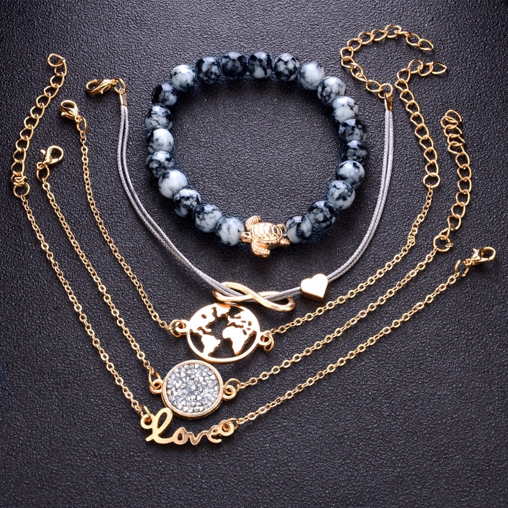 DIEZI-boh-me-tortue-Bracelets-porte-bonheur-Bracelets-pour-femmes-mode-or-couleur-brin-Bracelets-ensembles