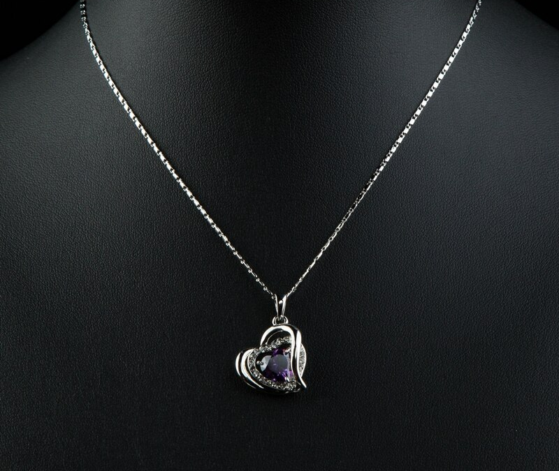 AZORA-Forever-Love-trois-coeur-Superposition-romantique-violet-cubique-zircone-pendentif-colliers-pour-la-saint-valentin