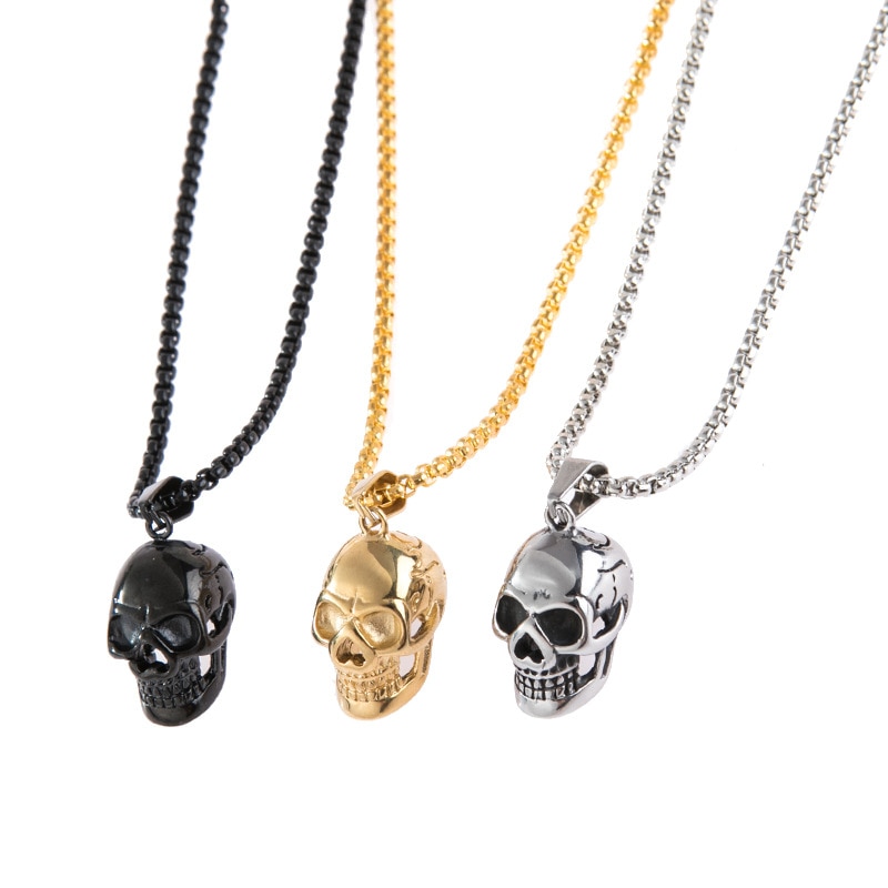 Bijoux-pour-hommes-or-Punk-acier-inoxydable-cr-ne-pendentif-collier-personnalit-pendentif-homme-colliers-homme