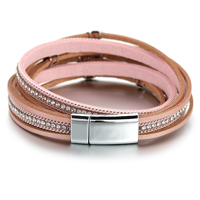 ALLYES-feuille-breloque-rose-en-cuir-Bracelets-pour-Femme-2020-mode-cristal-cha-ne-Boho-multicouche