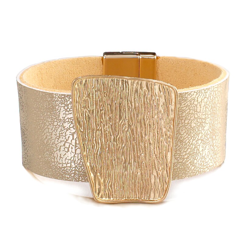 Amorcome-2020-nouveau-charme-or-Bracelet-en-cuir-v-ritable-pour-femmes-Femme-mode-m-tal