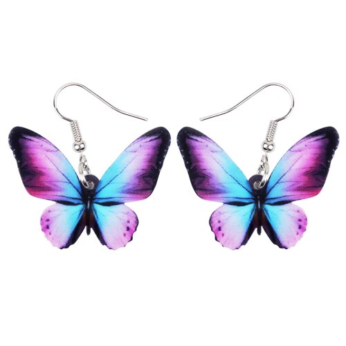 WEVENI-acrylique-goutte-balancent-grand-Morpho-Menelaus-papillon-boucles-d-oreilles-livraison-directe-accessoires-de-mode