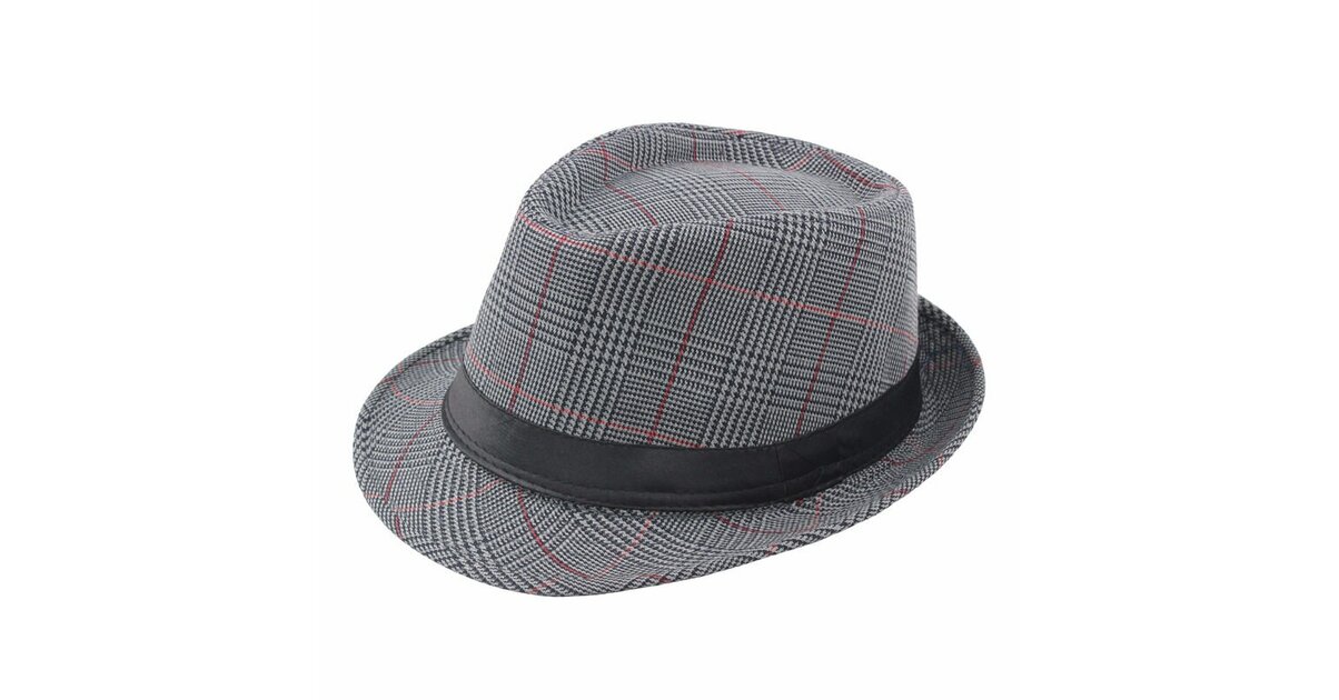FakeFace Chapeau Tweed Trilby Homme - Chapeau Jazz Automne Hiver Fedora Chaud Coupe-Vent, Style Gentleman