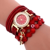 Montre femme bracelet Floral rouge