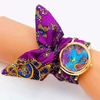 Shsby-Montre-quartz-avec-bracelet-en-tissu-motif-floral-pour-femmes-couleur-or-rose-cr-ative