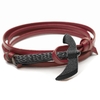 Bracelet Viking Hache MIDGARD pourpre