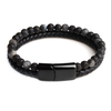 2019-mode-hommes-bijoux-pierre-naturelle-Bracelet-en-cuir-v-ritable-noir-en-acier-inoxydable-fermoir