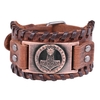 Bracelet Viking marteau Thor wide brown -copper