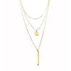 collier femme pendentif medley 3 chaines
