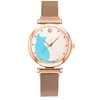 5-pi-ces-ensemble-femmes-montres-or-Rose-Bracelet-ensemble-motif-chat-noir-aimant-montre-dames