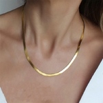 Colliers-ras-du-cou-en-or-pur-24K-pour-femmes-cha-nes-chevrons-courtes-bijoux-minimalistes