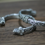 Le bracelet viking Tête de loup Talisman en argent