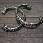 Le bracelet viking Tête de loup Talisman en bronze