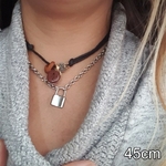 Acier-inoxydable-argent-couleur-cadenas-pendentif-collier-tout-nouveau-Rolo-c-ble-cha-ne-collier-collier