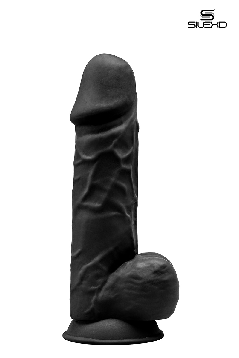 Gode double densité noir 21,5 cm