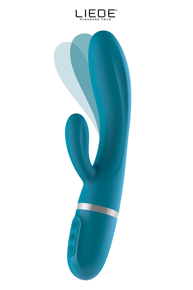 Vibro Rabbit flexible Bend It Plus - bleu