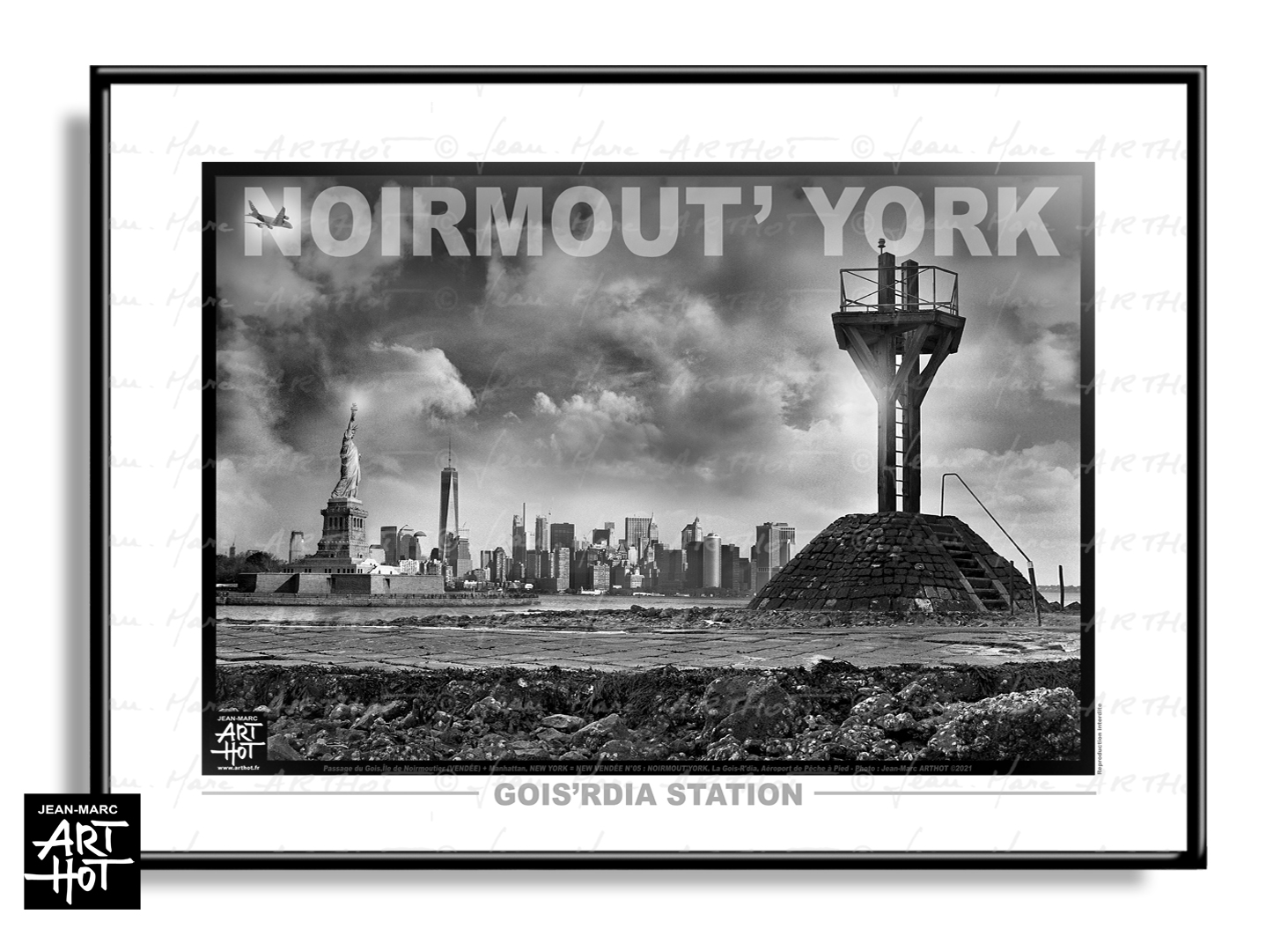 arthot-photo-art-b&amp;w-new-york-vendee-newvendee-005-2-noirmout-york-ile-noirmoutier-passage-gois-buildings-liberty-AFFICHE-HORIZ