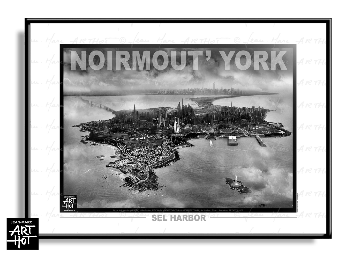 arthot-photo-art-b&amp;w-new-york-vendee-newvendee-009-noirmout-york-ile-noirmoutier-manhattan-vue-aerienne-HORIZ-AFFICHE