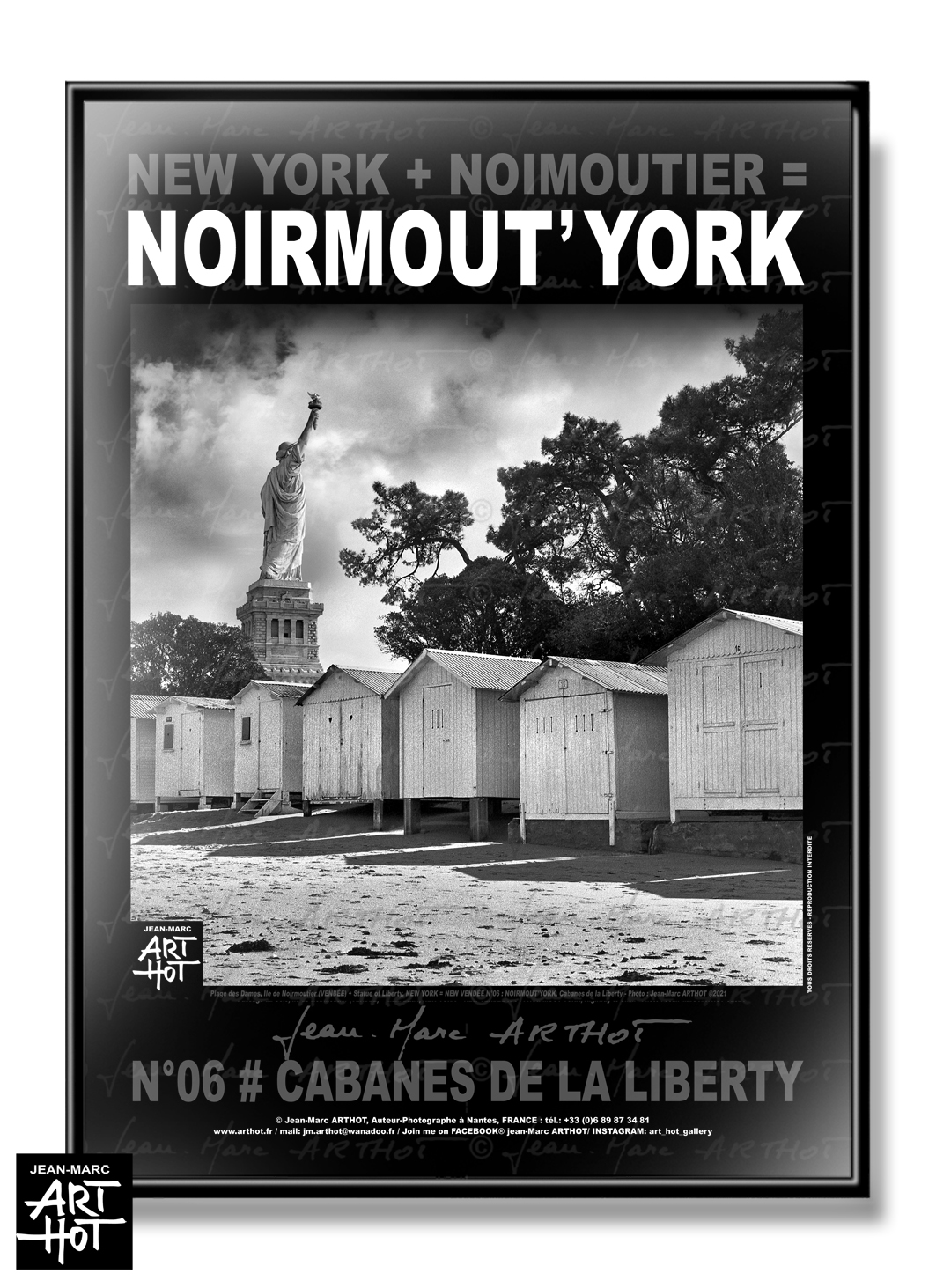 arthot-photo-art-b&w-new-york-vendee-newvendee-006-1-noirmout-york-ile-noirmoutier-plage-dames-cabanes-liberty-AFFICHE