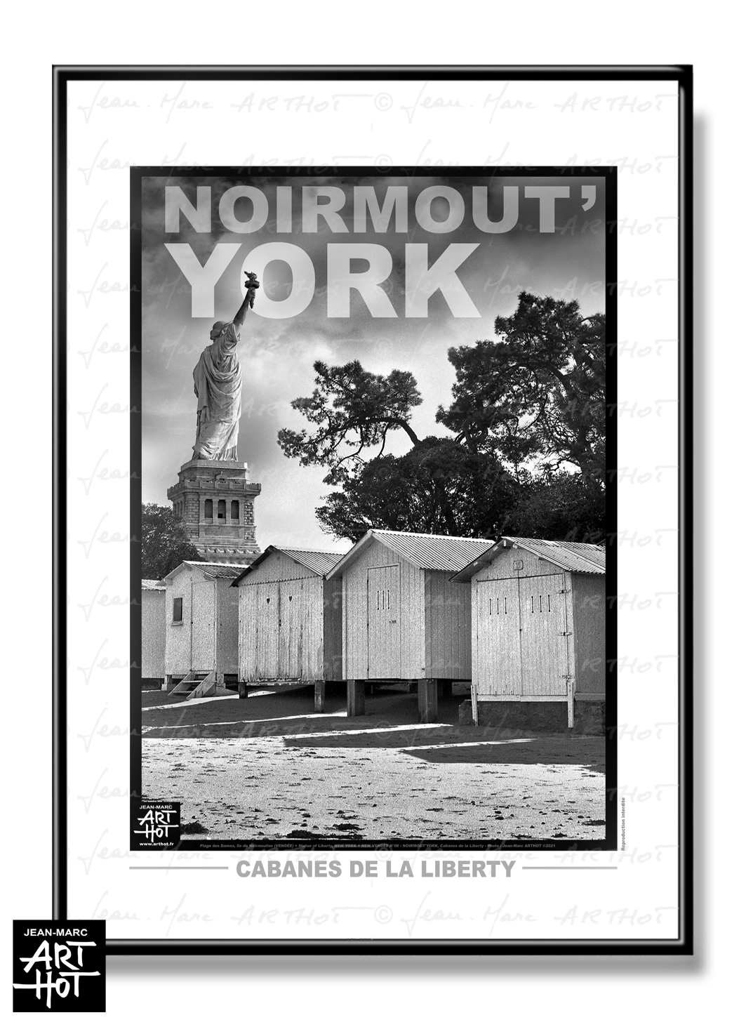 arthot-photo-art-b&amp;w-new-york-vendee-newvendee-006-3-noirmout-york-ile-noirmoutier-plage-dames-cabanes-liberty-VERTIC-AFFICHE