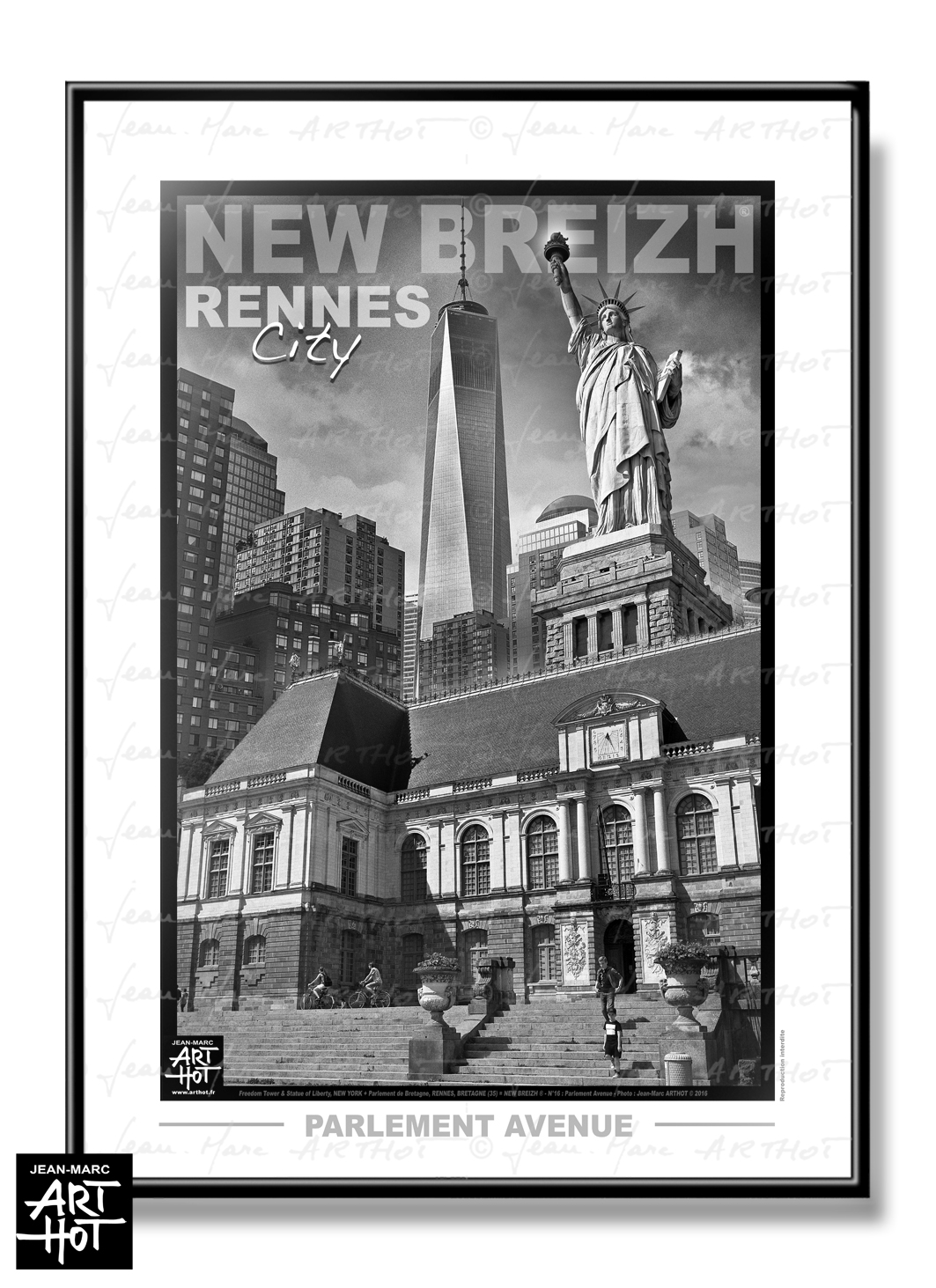 arthot-photo-art-b&amp;w-new-york-bretagne-newbreizh-016-ile-et-vilaine-35-rennes-parlement-AFFICHE VERTIC