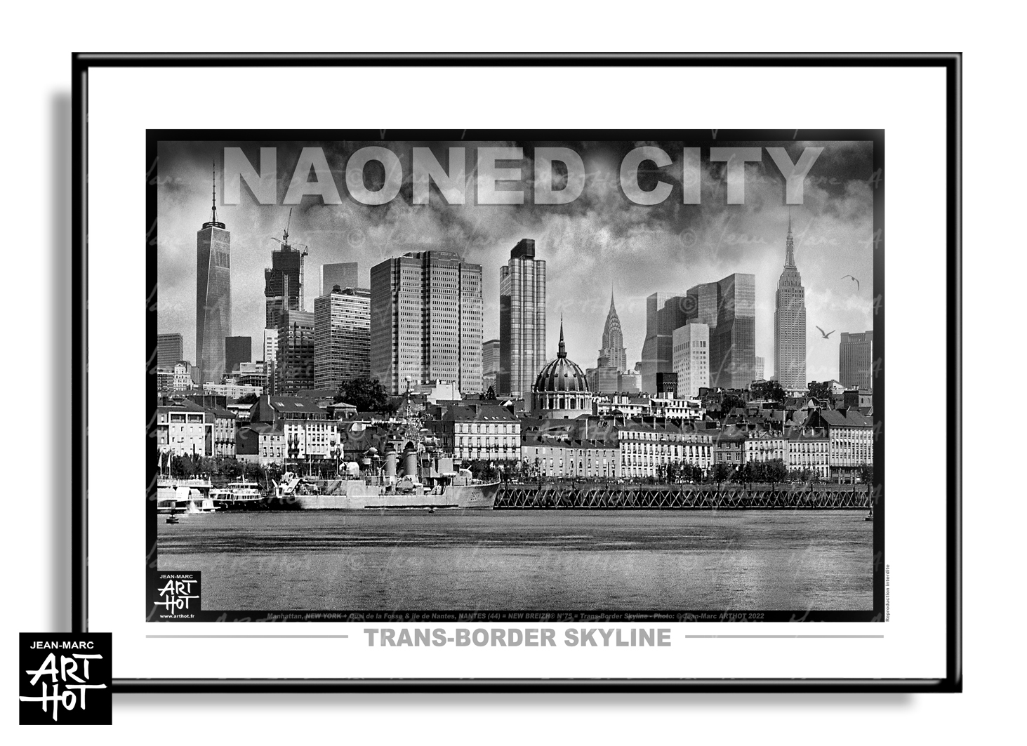 arthot-photo-art-b&amp;w-new-york-bretagne-newbreizh-076-loire-atlantique-44-nantes-tramway-buildings-HORIZ-AFFICHE-Gauche