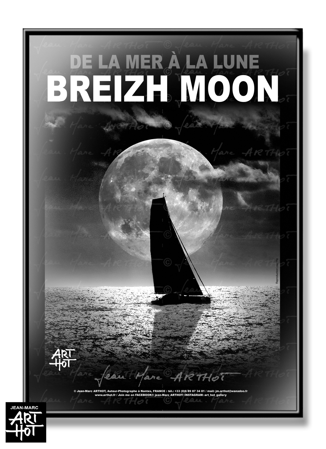 arthot-photo-art-b&amp;w-new-york-bretagne-newbreizh-078-BIS-lune-nuit-voilier-mer-AFFICHE