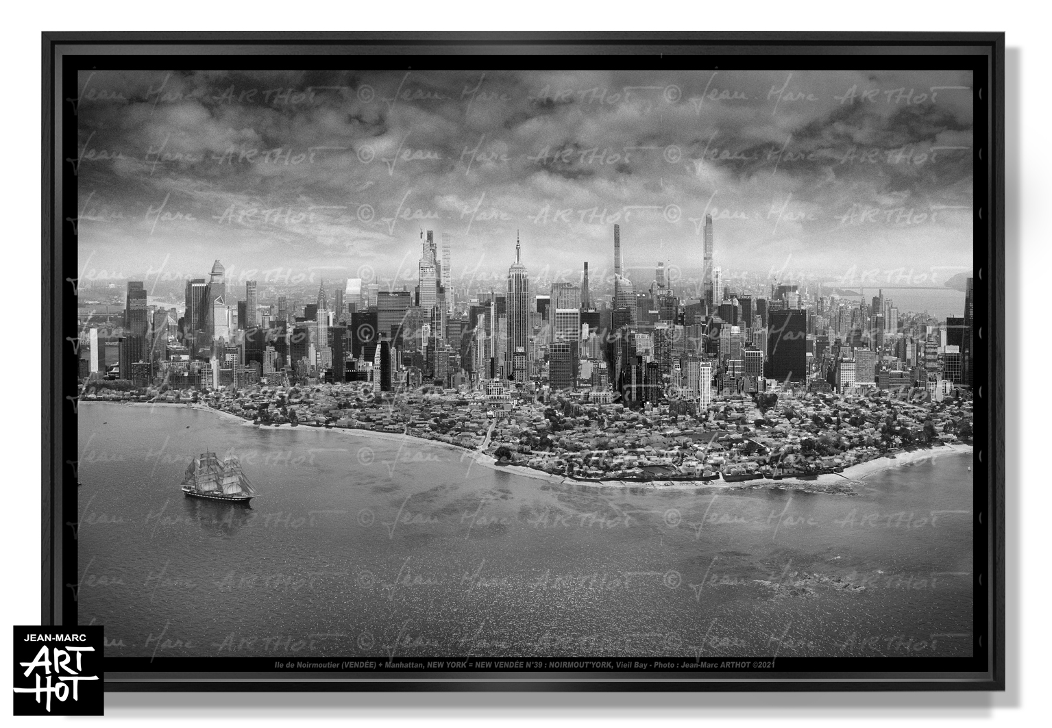 arthot-photo-art-b&amp;w-new-york-vendee-newvendee-039-noimoutier-belem-plage-mardigras-vieil-manhattan-aerien-HORIZ