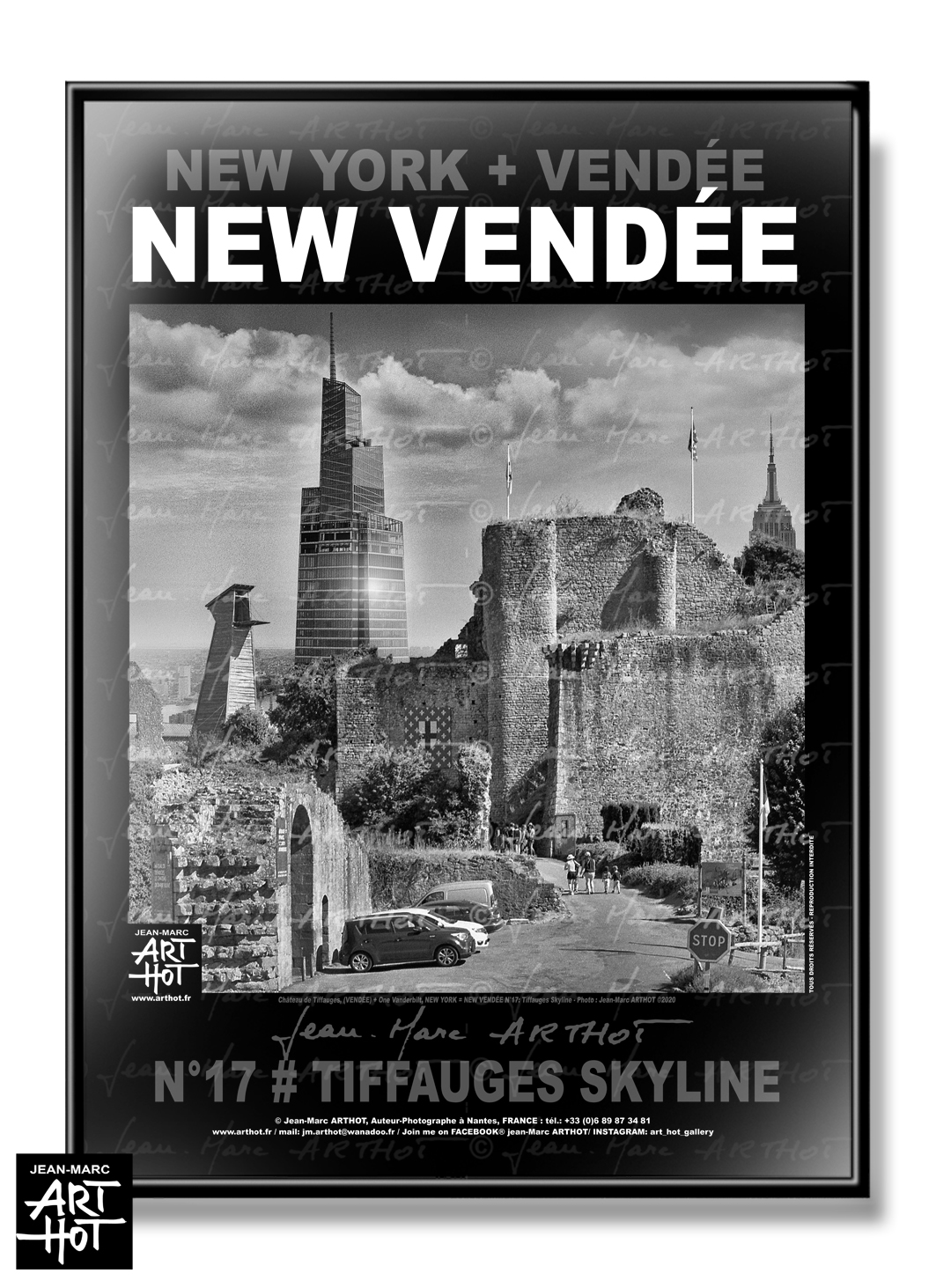 arthot-photo-art-b&amp;w-new-york-vendee-newvendee-017-tiffauges-chateau-buildings-empire-state-one-vanderbilt-AFFICHE