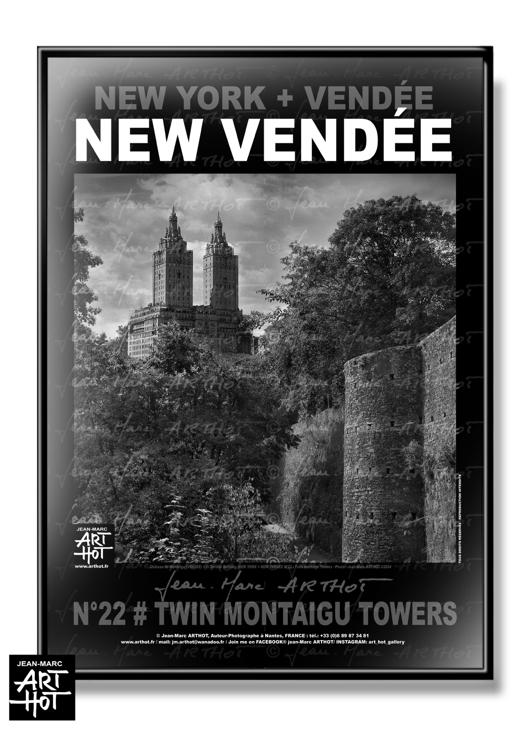 arthot-photo-art-b&amp;w-new-york-vendee-newvendee-022-montaigu-chateau-remparts-central-park-eldorado-AFFICHE