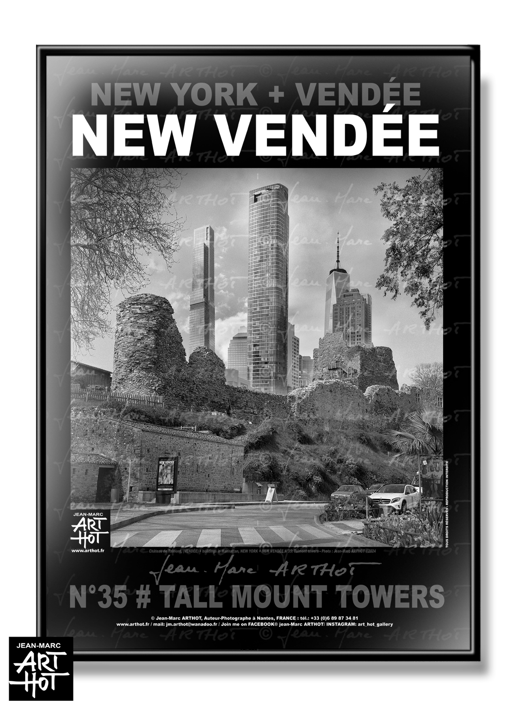arthot-photo-art-b&amp;w-new-york-vendee-newvendee-035-talmont-saint-hilaire-chateau-buildings-manhattan-AFFICHE