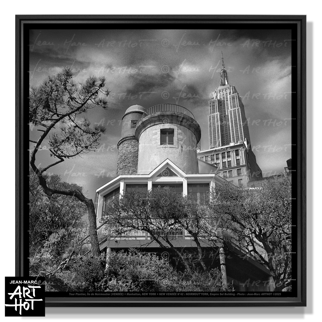 arthot-photo-art-b&amp;w-new-york-vendee-newvendee-042-noimoutier-phare-tour plantier-plage-anse-rouge-plage-empire-state-building