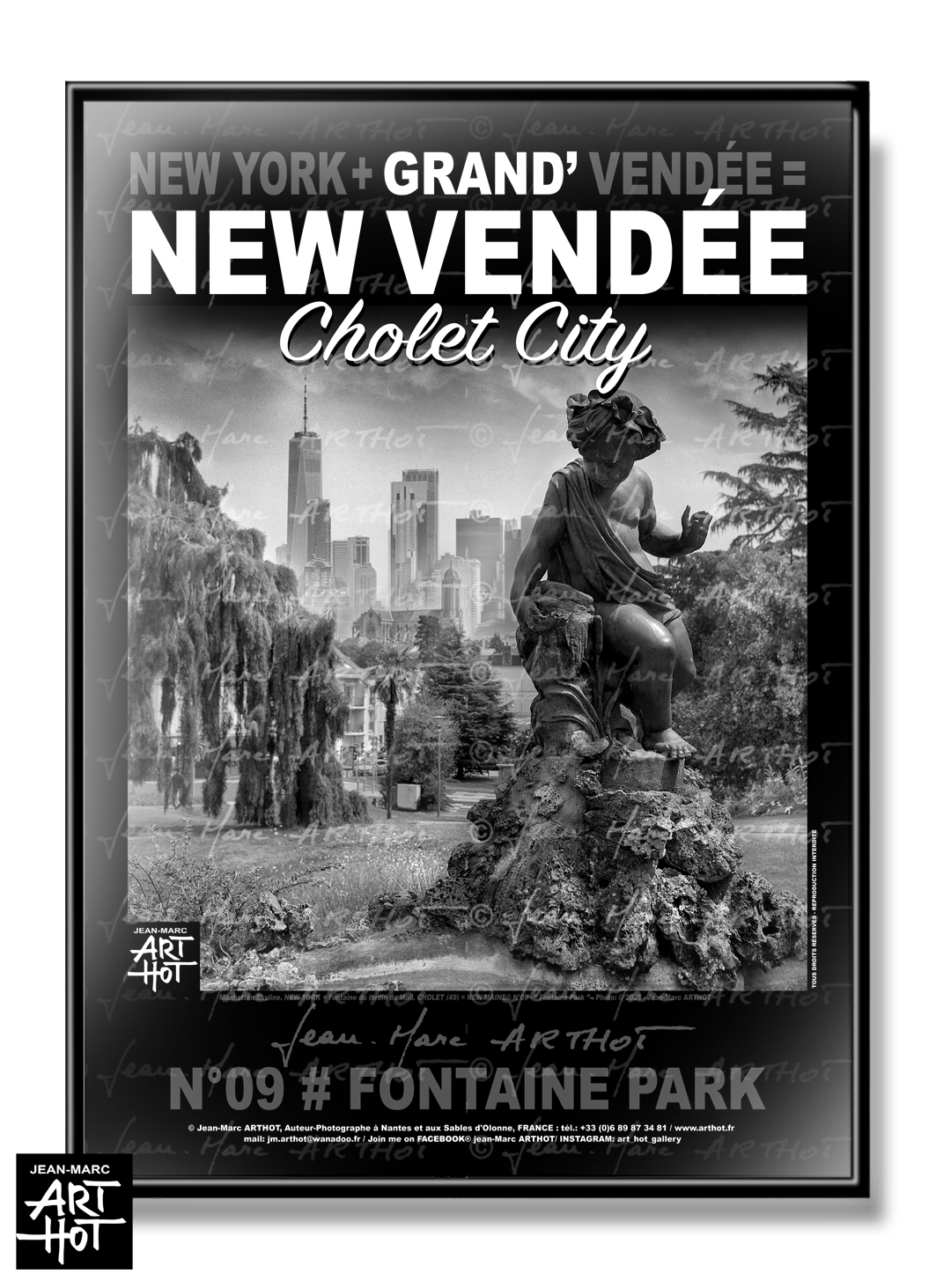 arthot-photo-art-b&amp;w-new-york-maine-et-loire-vendee-grande-vendee-09-cholet-fontaine-jardin-mail-ange-Buildings-AFFICHE-GD