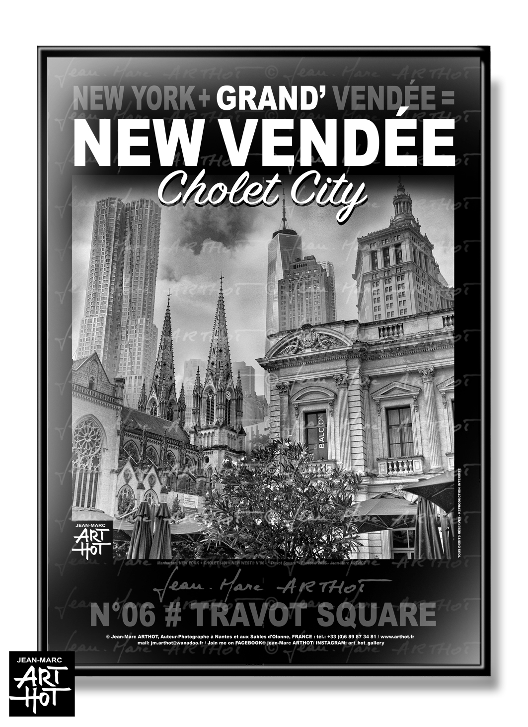 arthot-photo-art-b&amp;w-new-york-maine-et-loire-vendee-grande-vendee-06-cholet-place-travot-Buildings-freedom-tower-AFFICHE-GD
