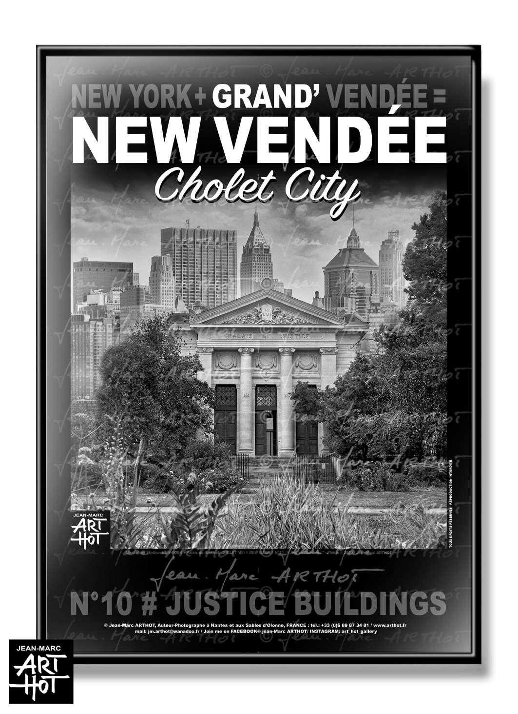 arthot-photo-art-b&amp;w-new-york-maine-et-loire-vendee-grande-vendee-10-cholet-jardin-mail-Buildings-palais-justice-AFFICHE-GD