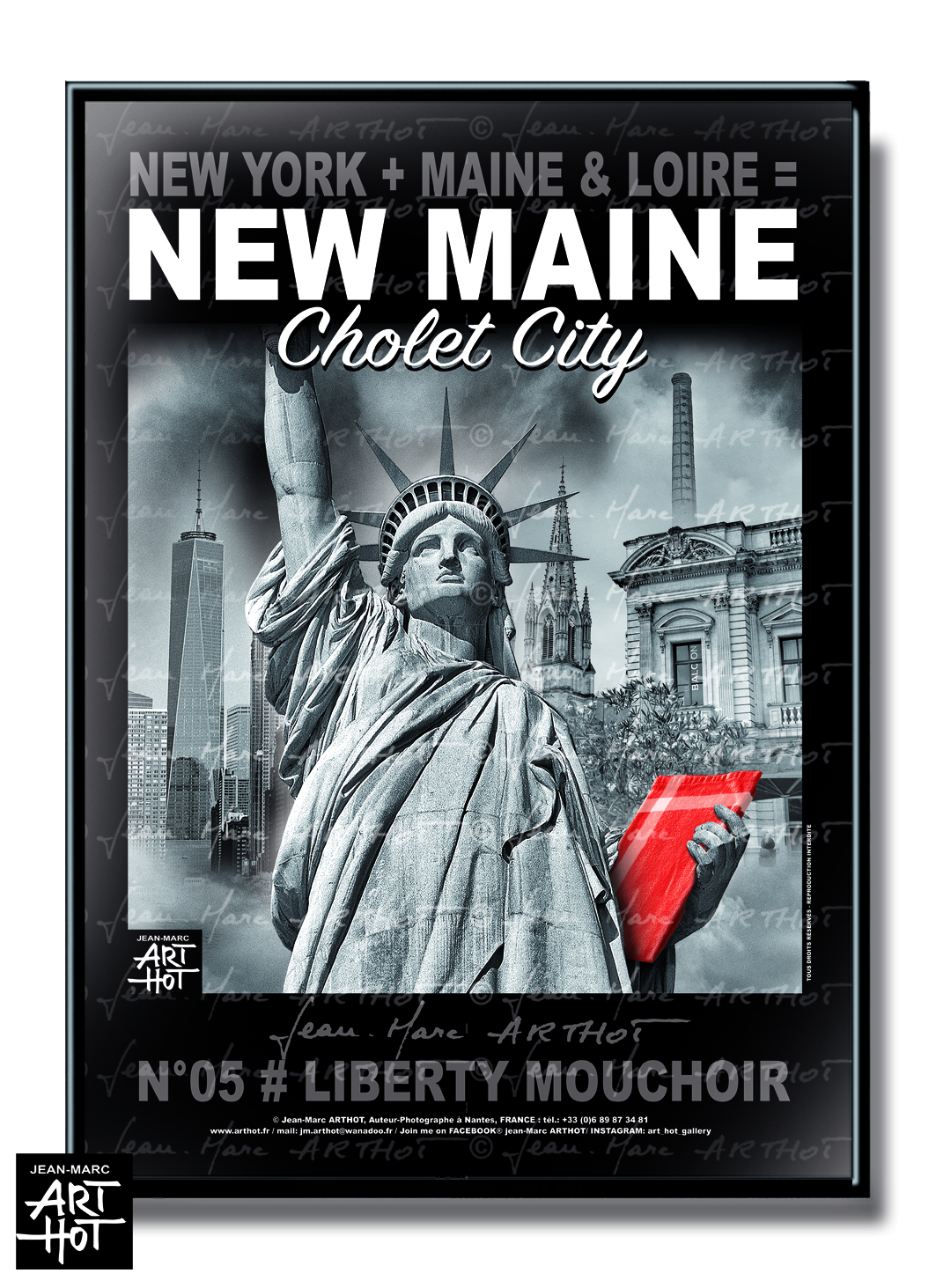 arthot-photo-art-b&amp;w-new-york-maine-et-loire-newmaine-05-cholet-statuliberte-place-travot-mouchoir-COUL-AFFICHE