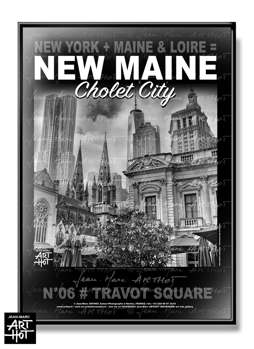 arthot-photo-art-b&amp;w-new-york-maine-et-loire-newmaine-06-cholet-place-travot-Buildings-freedom-tower-AFFICHE