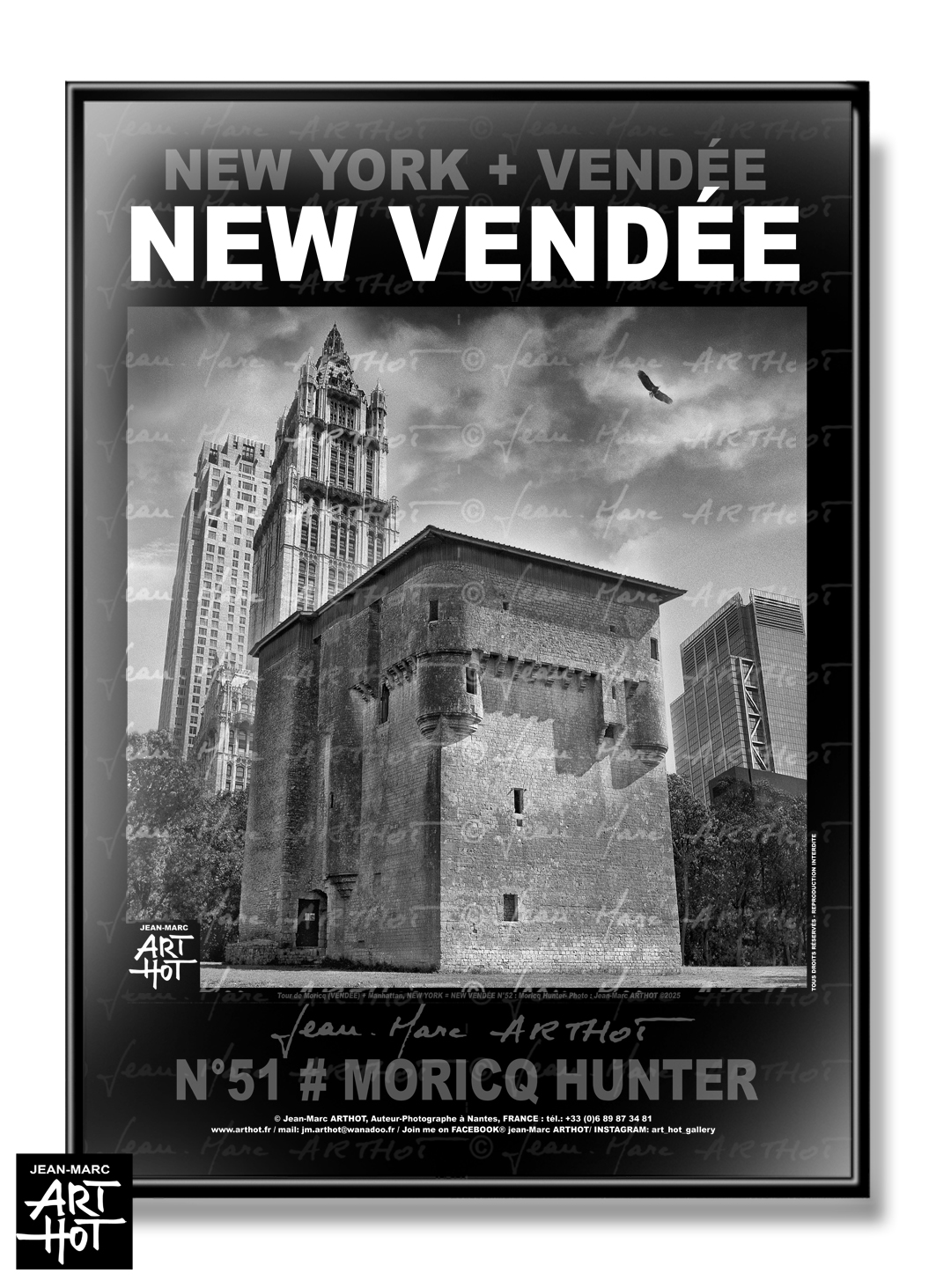 arthot-photo-art-b&amp;w-new-york-vendee-newvendee-52-talmont-angles-Tour-moricq-buildings-manhattan-aigle-AFFICHE
