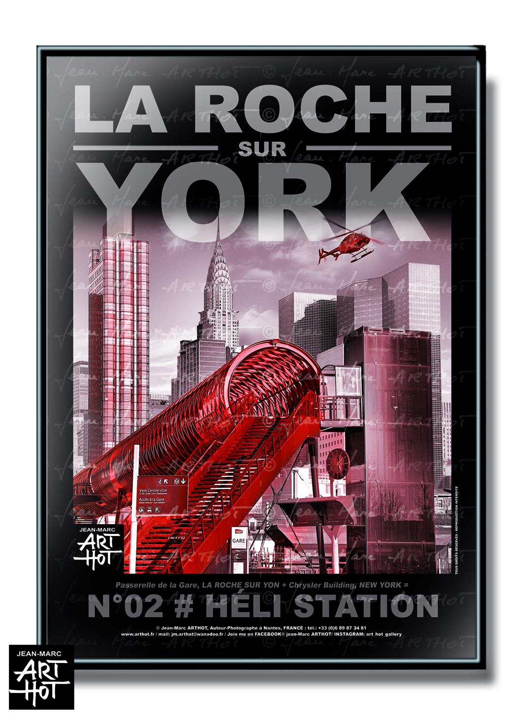 arthot-photo-art-b&amp;w-new-york-vendee-la-roche-sur-yon-001-place-napoleon-buildings-AFFICHE-COUL