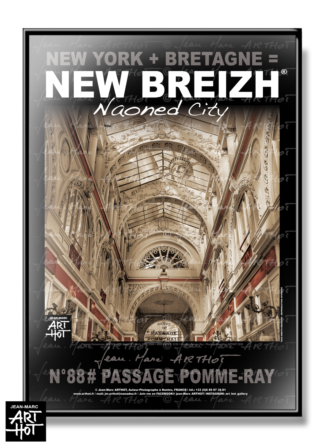 arthot-photo-art-b&amp;w-new-york-bretagne-newbreizh-088-loire-atlantique-44-nantes-passage-pommeraye-entrée-nord-statue-liberté-VERTIC-COULEUR-AFF