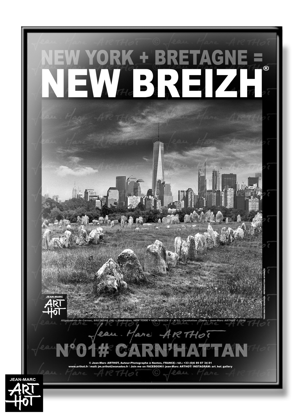 arthot-photo-art-b&w-new-york-bretagne-newbreizh-001-morbihan-56-alignements-carnac-buildings-AFFICHE
