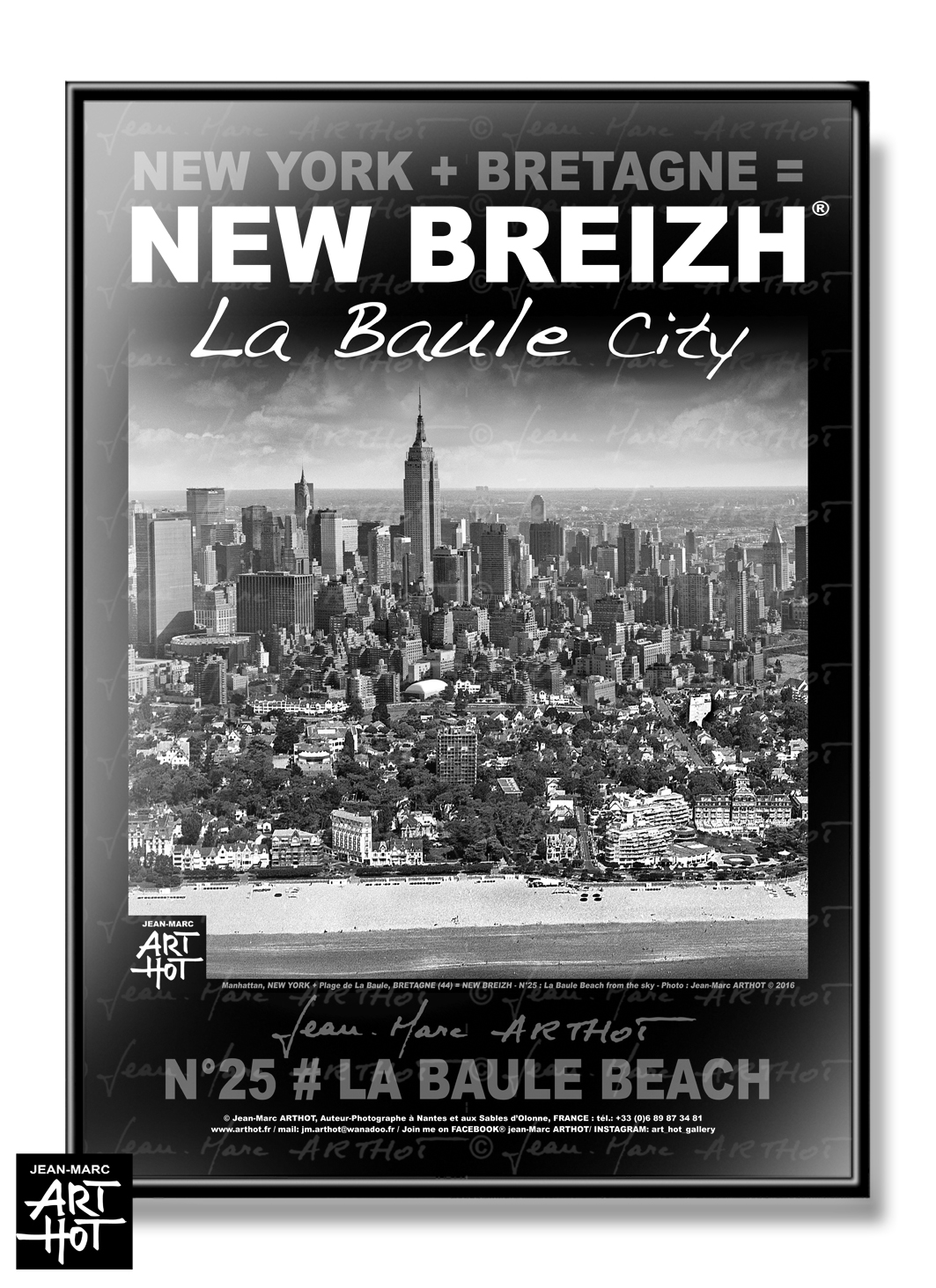 arthot-photo-art-b&w-new-york-bretagne-newbreizh-025-loire-atlantique-44-la-baule-plage-building-AFFICHE