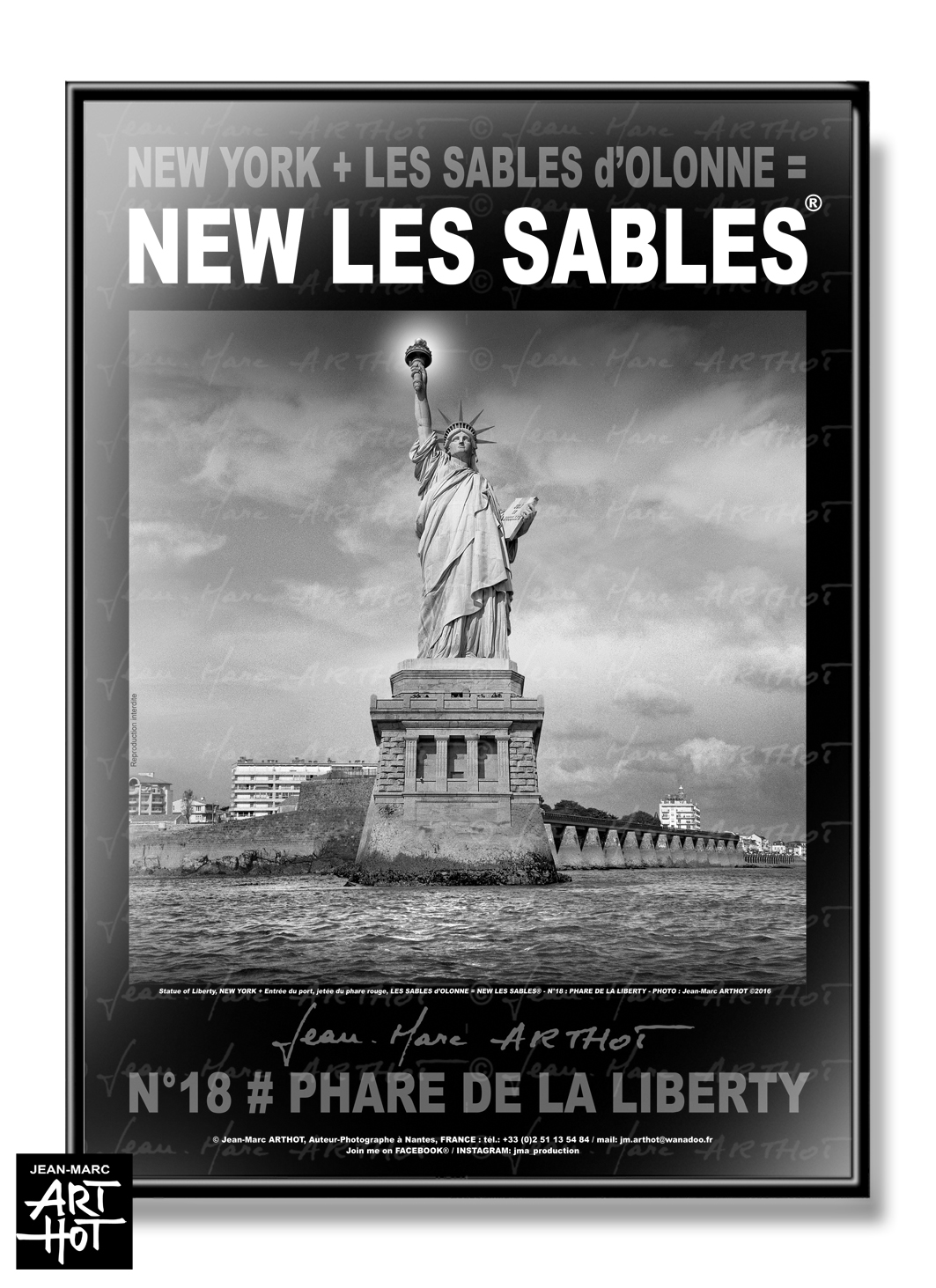 arthot-photo-art-b&amp;w-new-york-vendee-sables-olonne-newlessables-018-phare-liberty-AFFICHE