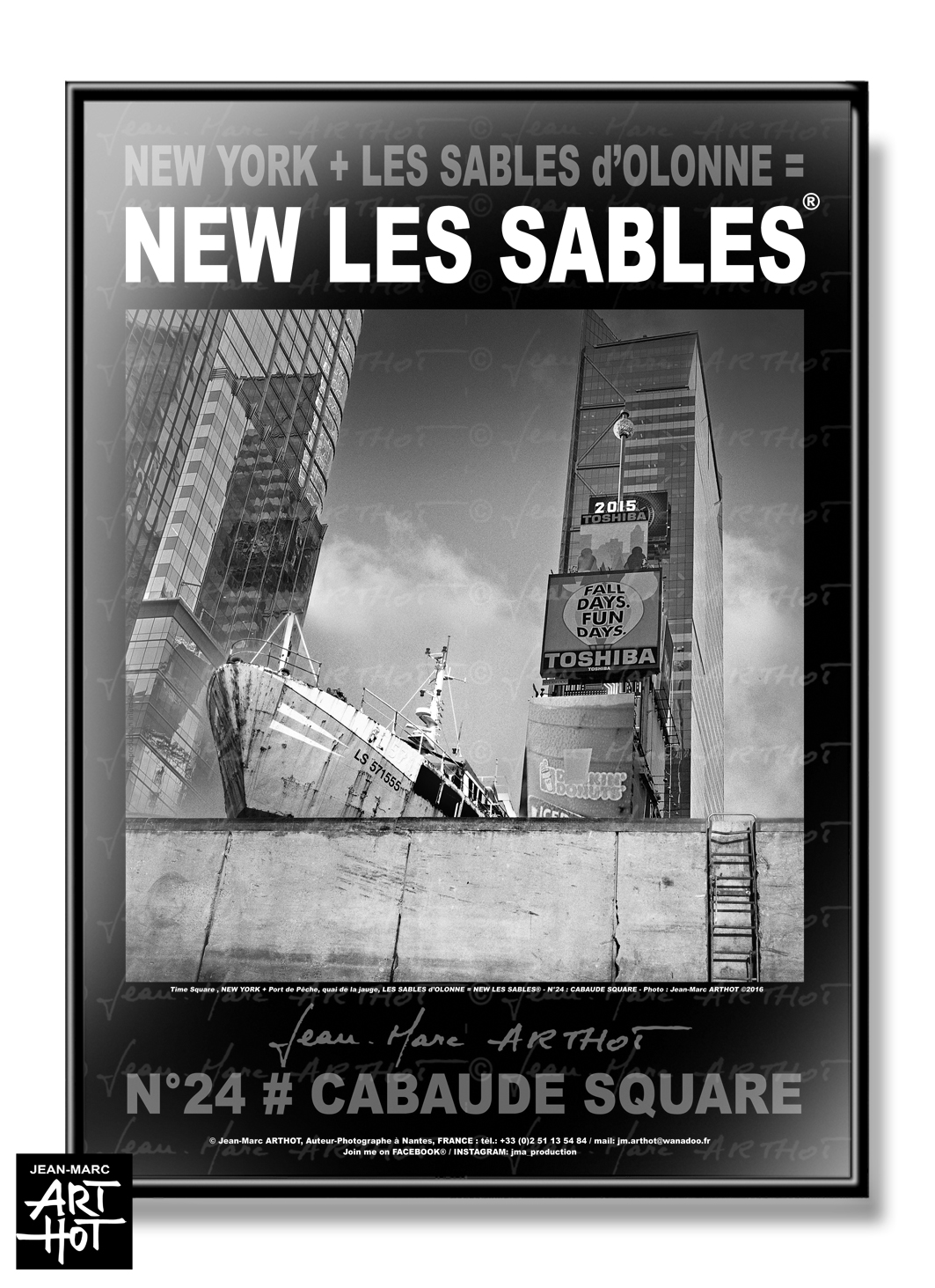 arthot-photo-art-b&amp;w-new-york-vendee-sables-olonne-newlessables-024-times-square-AFFICHE