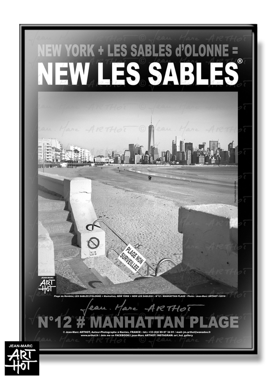 AFFICHE NEW LES SABLES N°12Manhattan Plage NEW LES SABLES®/Affiches