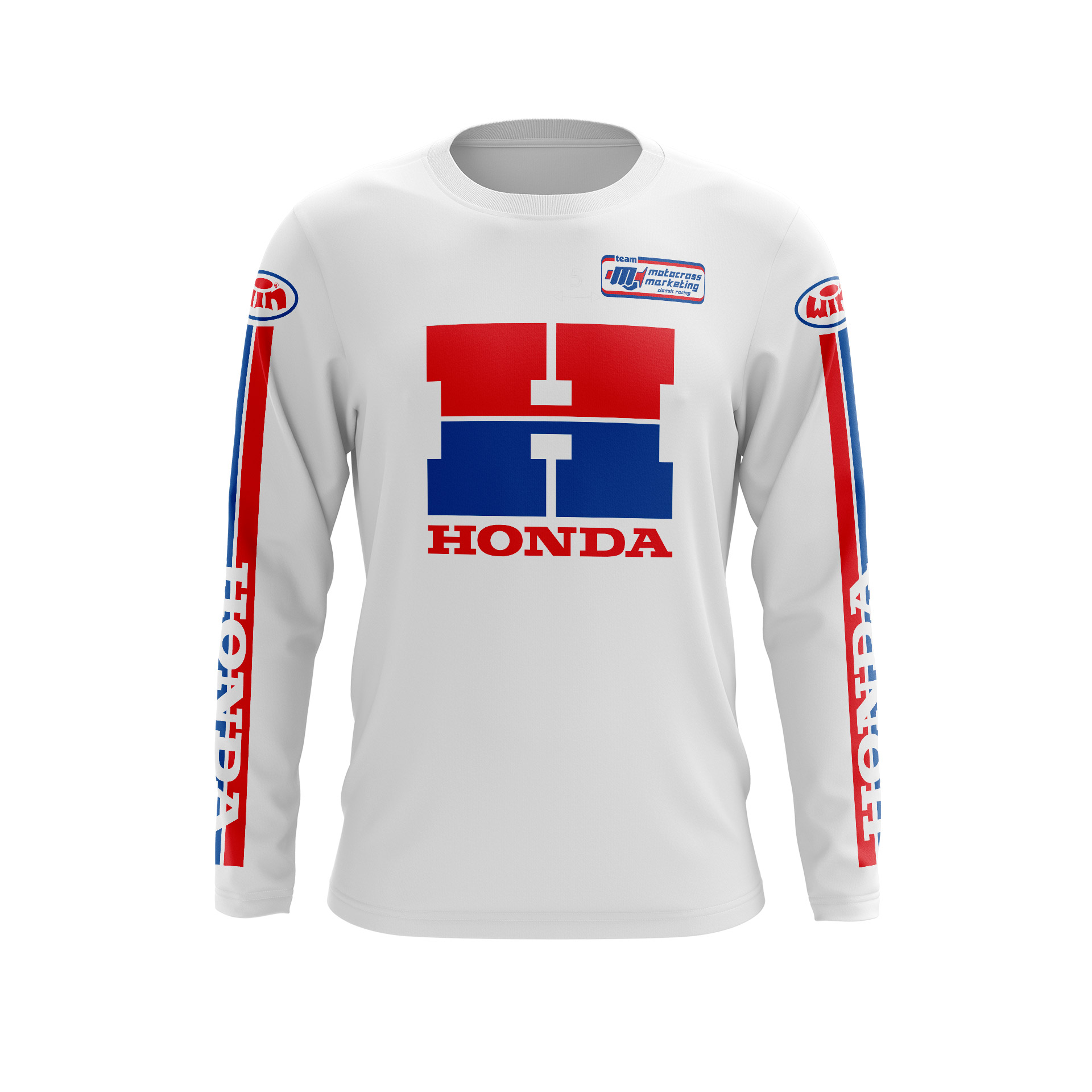 Maillot HONDA Blanc Face