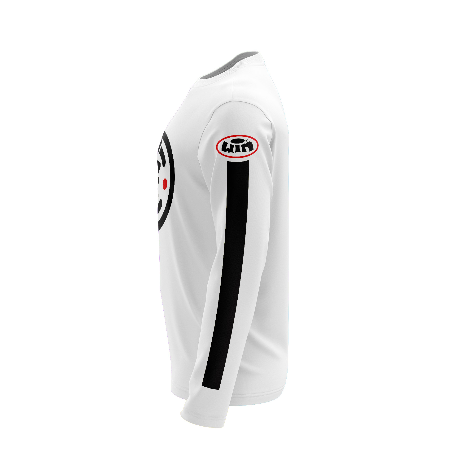 Maillot G CZ Blanc - Noir Profil