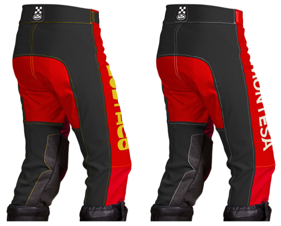 Pant Motocross Vintage RDRDBK Dos marqué